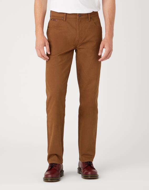 Actual product image Wrangler Texas Slim Pant Straight Fit Saddle Brown (W36/L34)