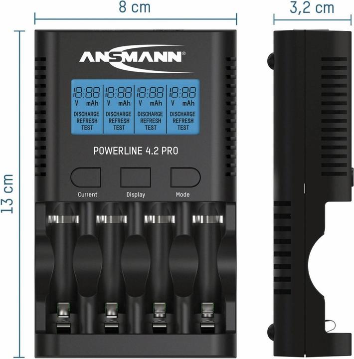 Produktbild Ansmann Powerline 4.2 Pro (1 Stk., HR03, Ladegerät ohne Akku)