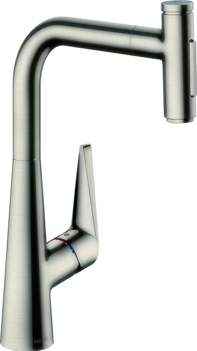 hansgrohe HG Einhebel-Spültischmischer 300 TALIS S mit Ausziehbrause Edelstahl-Optik