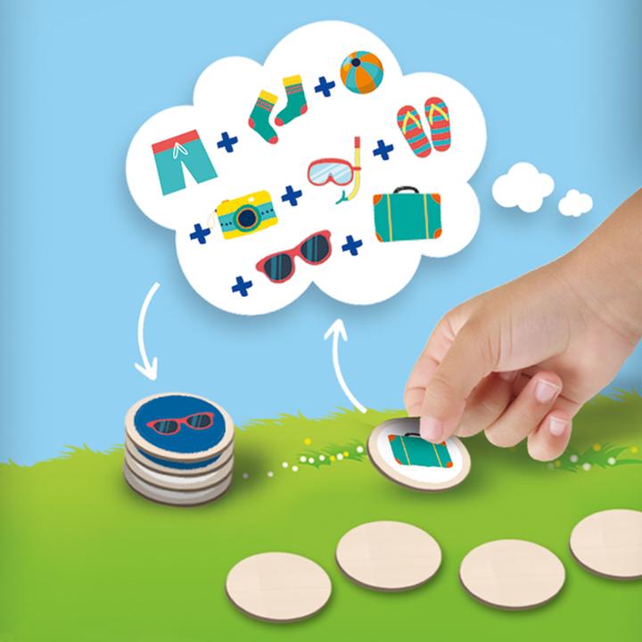 Actual product image Ses Wrap and Go Travel Games, 3in1 (English, French, Dutch, German)