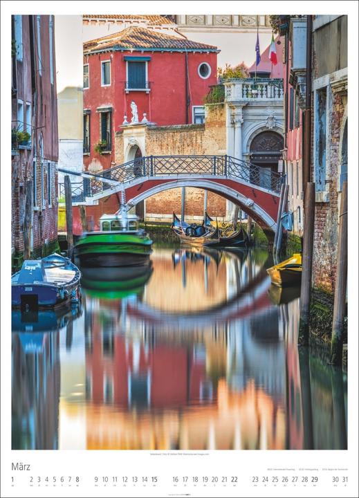 Produktbild Venezia Kalender 2026 - La Serenissima (49 x 68 cm, Harter Einband, Deutsch, Englisch)