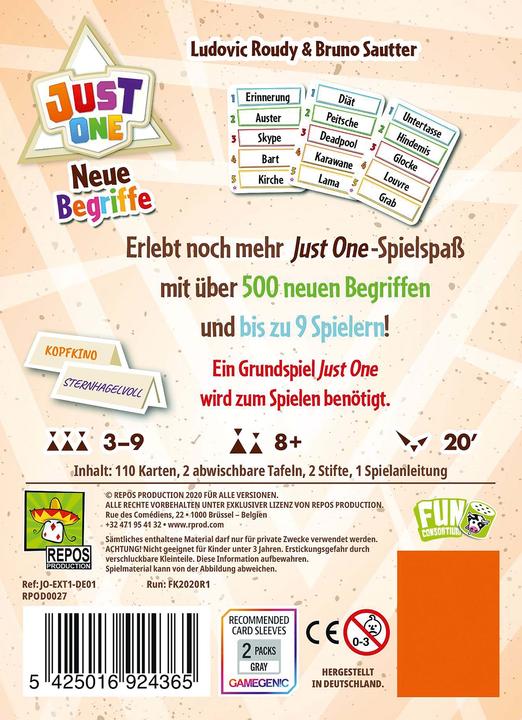 Image du produit Asmodée Just One - Nouveaux termes (extension) (Allemand)
