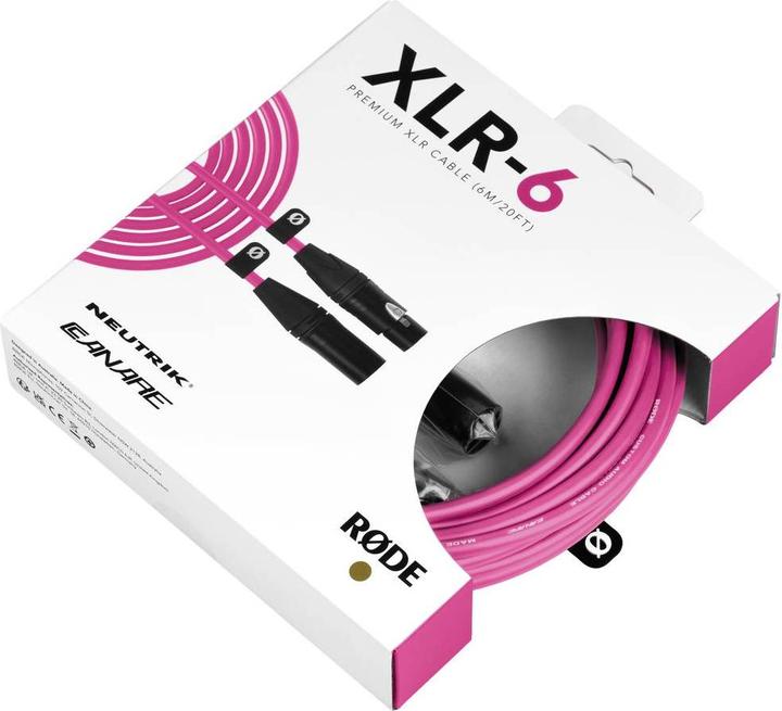 Produktbild RØDE XLR-6 Pink (6 m, XLR)