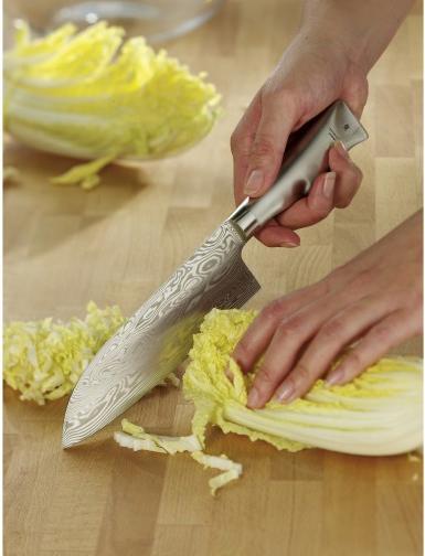 Actual product image WMF Damascus Knife Santoku Knife 32cm Grand Gourmet Damascus Steel 120-layer PC Wooden Box (18 cm)