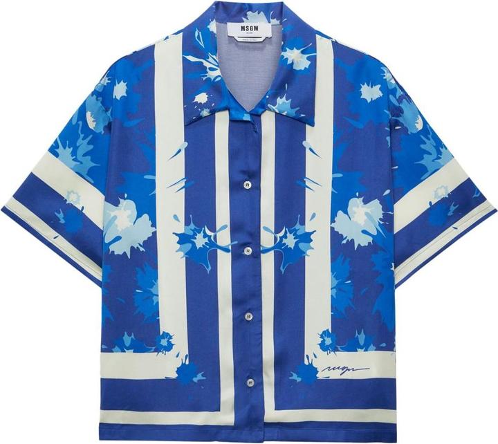 MSGM Shirts Blue
