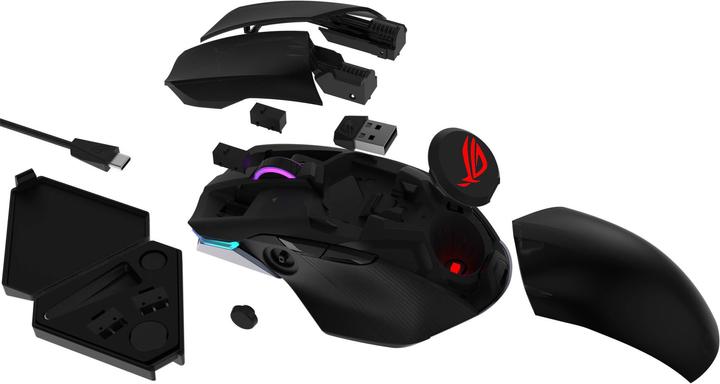 Produktbild ASUS ROG Chakram (Kabelgebunden, Kabellos)