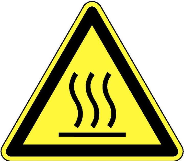 Produktbild BRW Warnschild Heisse Oberfläche - 20 cm