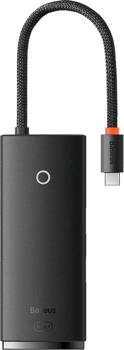 Baseus LITE SERIES BS-OH019 HUB ADAPTER TYPE-C 6 PORT Black station (USB-C, 6 Ports)