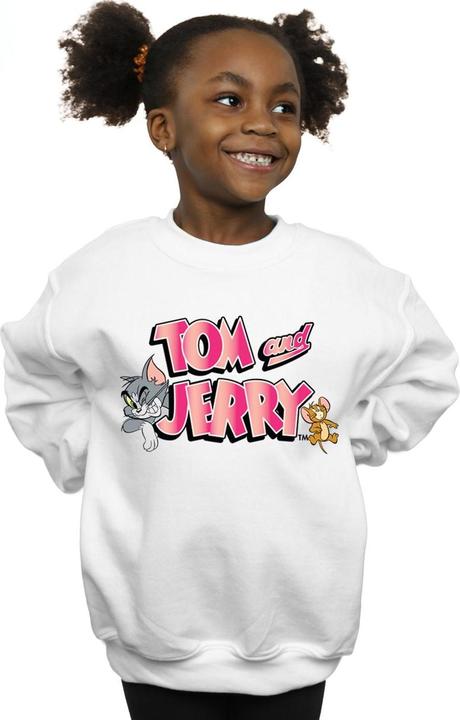 Actual product image Tom & Jerry Girls Gradient Logo Sweatshirt (128)
