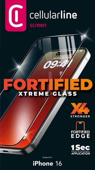 Image du produit Cellularline Verre Xtreme (1 pièce(s), Apple iPhone 16)