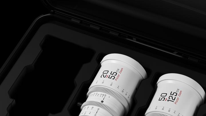 Actual product image Dzofilm Pictor Zoom 2-Lens Kit (50-125/20-55 T2.8) White (L-Mount)