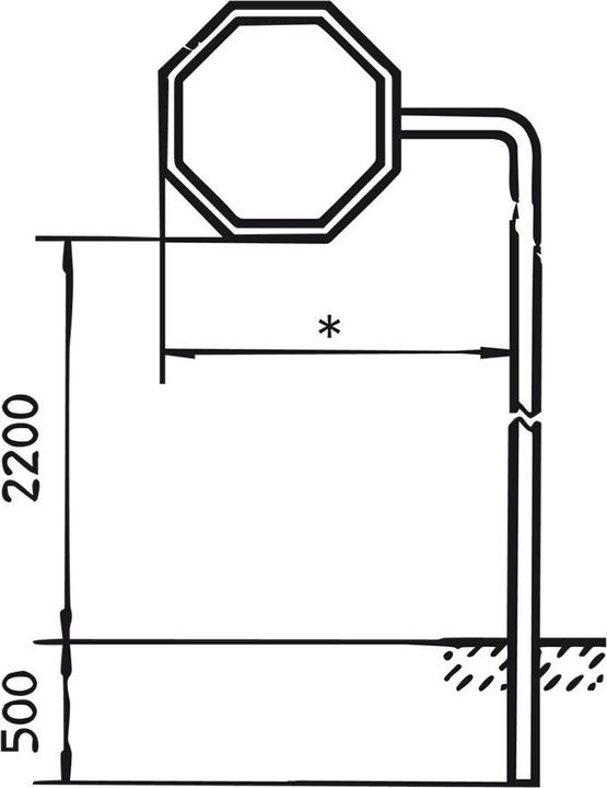 Produktbild Moravia Rohrrahmenständer Ø 60 mm, 32 mm für Stopsignale