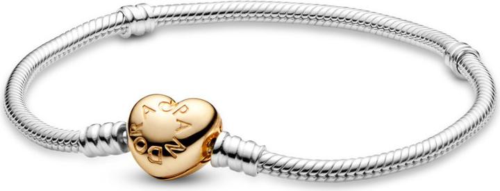 Actual product image Pandora Shine Moments bracelet with heart clasp (16 cm, Silver)