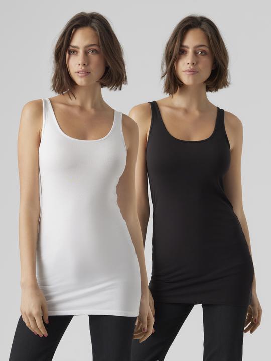 Actual product image Vero Moda Vmmaxi My Soft Long Tank Top Jrs 2-Pack (L)