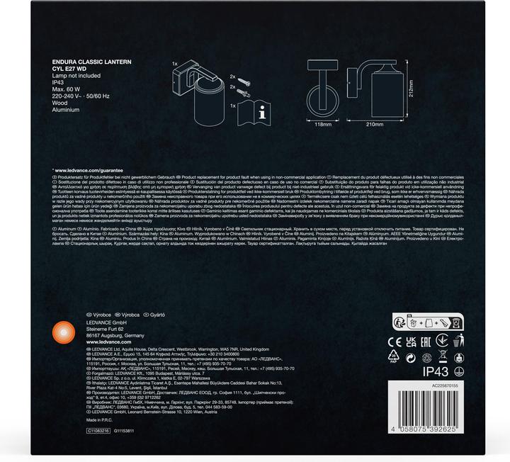 Image du produit Ledvance Endura Classic (E27, IP43)