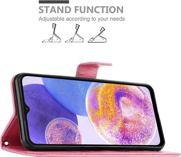 Actual product image Cadorabo Flower Book Case for Samsung Galaxy A23 4G (Samsung Galaxy A23)
