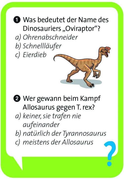 Actual product image Pocket Quiz junior dinosaurs (German)