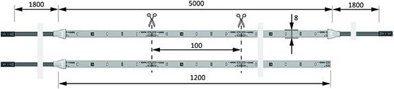 Image du produit Halemeier Bandes LED Versa Inside 30 / 12 V (Blanc chaud, 120 cm, Intérieur)