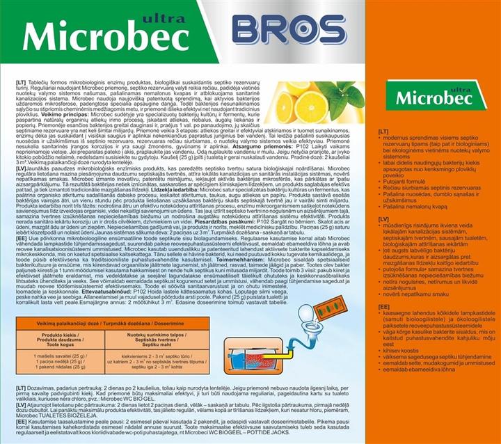 Actual product image Bros MICROBEC ULTRA 5 X 25G + 1 SACHETTE FREE