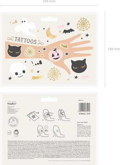 Immagine prodotto Partydeco Tatuaggi lavabili