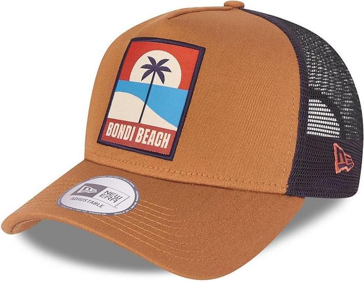 New Era A-Frame Mesh Trucker Cap - Bondi Beach Toffee (One Size)