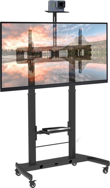 Image du produit Techly Chariot TV pour TV LCD LED 52-110" avec support pour caméra (110", 120 kg)