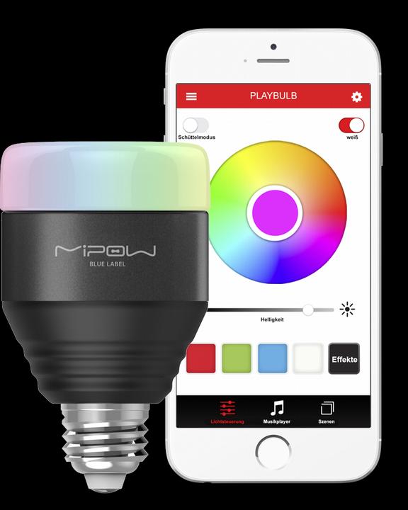 Actual product image MiPow Playbulb (E27, E26, 5 W, 280 lm, 1 x, A)