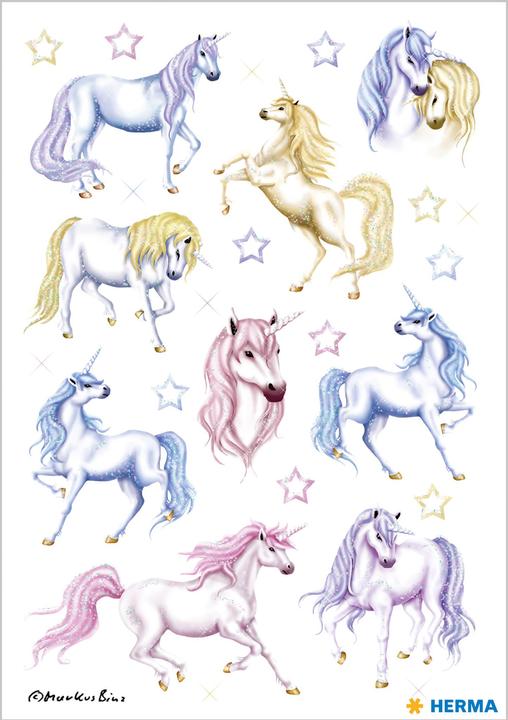 Actual product image HERMA Sticker unicorn