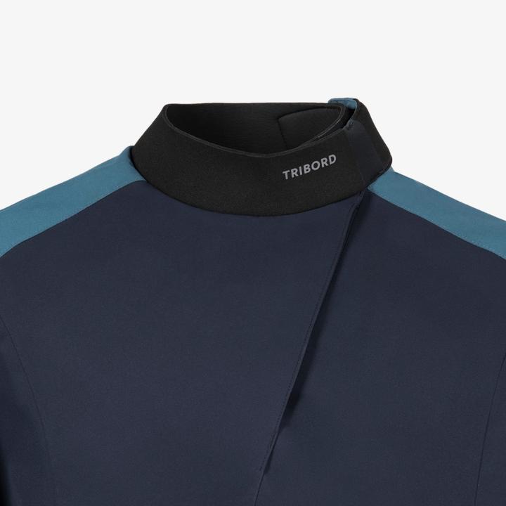 Actual product image Tribord Women's Sailing Windproof Jacket - 500 BLUE