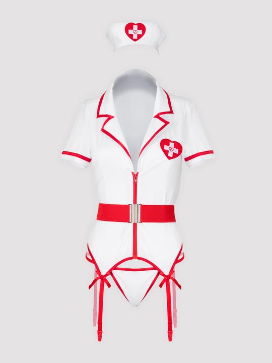 Produktbild Lovehoney Heartbeat Hottie Nurse Costume - White M / L (M/L)