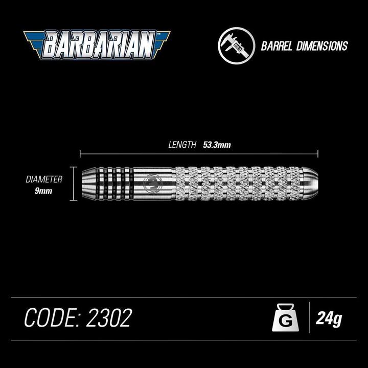 Produktbild Winmau Steeldarts Barbarian (24 g)