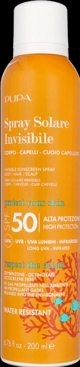 Pupa Milano Pupa Invisible Body Scalp Sun Spray SPF50 (Sonnenspray, SPF 50, 200 ml)