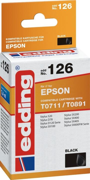 Produktbild Edding TINTE ERS.EPSON T0711/ (BK)