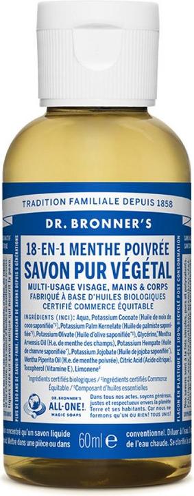 Image du produit Dr. Bronner's 18-In-1 (Savon liquide, 60 ml)
