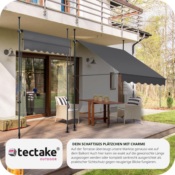 Produktbild tectake Klemmmarkise (1.50 m)