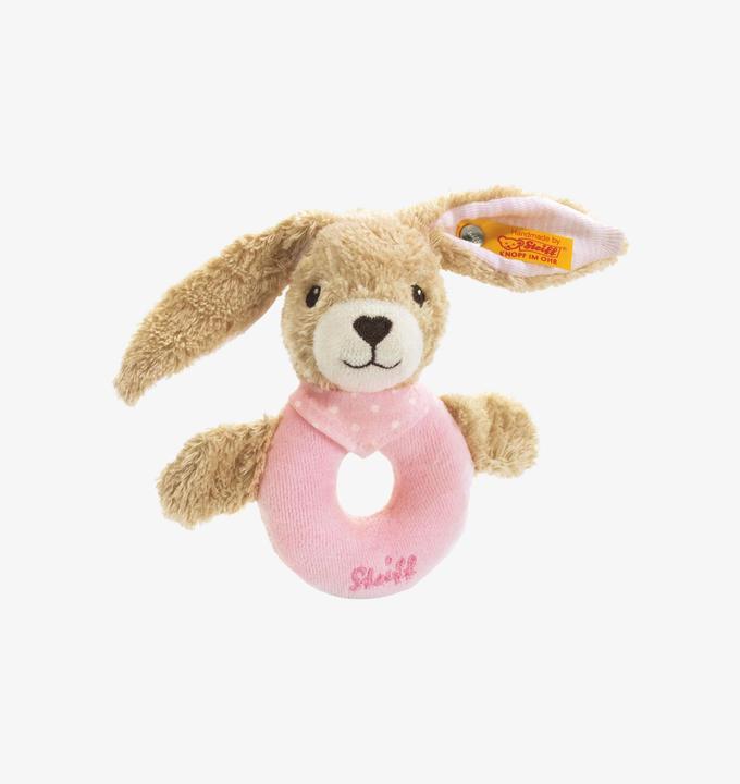 Image du produit Steiff Anneau de préhension Hoppel Hase Rose