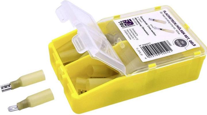 Actual product image Tru Components Quetschverbinder-Sortiment 4 mm² 6 mm² Gelb TC-6646708 60 St.