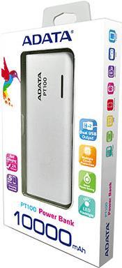 Immagine prodotto Adata PowerPack PT100 (10000 mAh, 34.45 Wh)