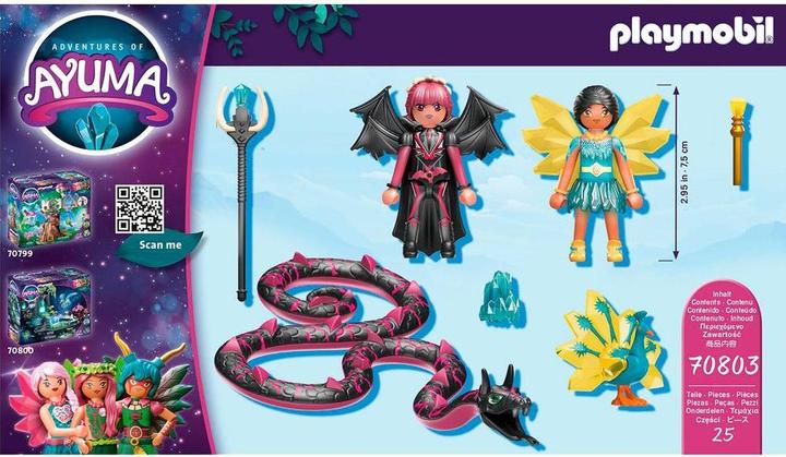 Actual product image Playmobil Crystal Fairy and Bat Fairy with soul animals (70803, Playmobil Ayuma)