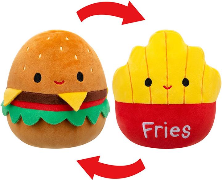 Squishmallows 13 cm P20 Flip A Mallows - Carl Cheeseburger/ Floyd French Fries (13 cm)