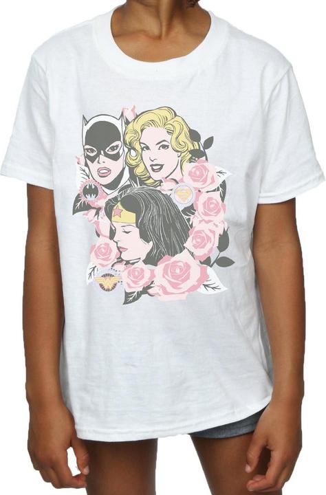 Image du produit - T-shirt SUPER POWERS FLORAL FRAME - Fille (152, 158)