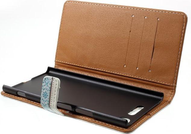 Actual product image Magnetic leather case with pattern (Sony Xperia XZ1)