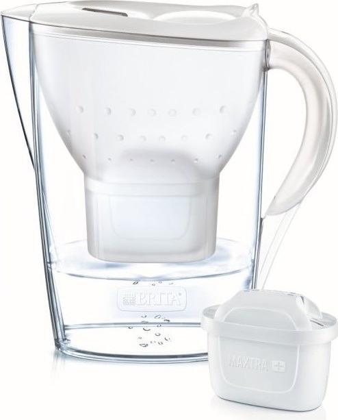 Actual product image Brita Water filtration jug Marella 2.4L, white with water filter MAXTRA + 1 pc.