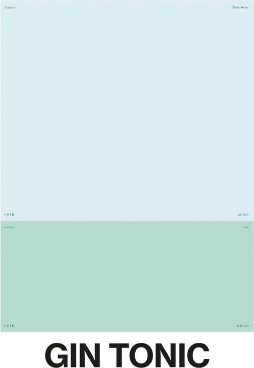 Produktbild Plakativ GIN TONIC Poster A1 (59.5 x 84 cm)