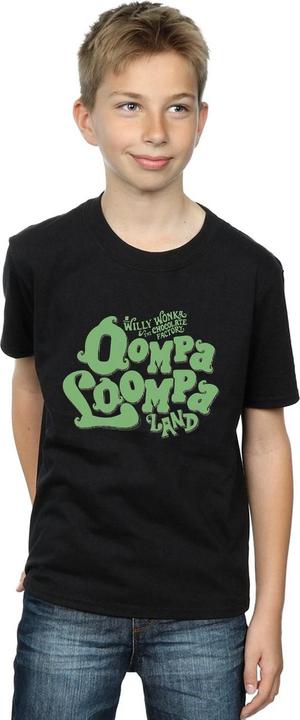 Actual product image Willy Wonka & the Chocolate Factory Boys Oompa Loompa Land T-Shirt (128)