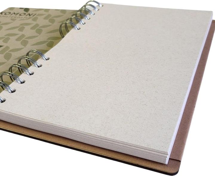 Image du produit Komoni Carnet de notes / visage de Frida Kahlo / A5 / vierge (A5, Blanc, Couverture rigide)