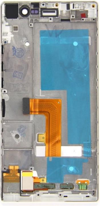 Produktbild OEM Huawei P7 LCD mit Rahmen weiss (Huawei Ascend P7)