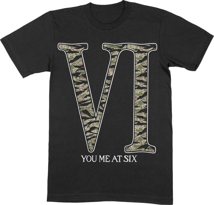 You Me At Six Erwachsene VI Camo Baumwolle TShirt (L)