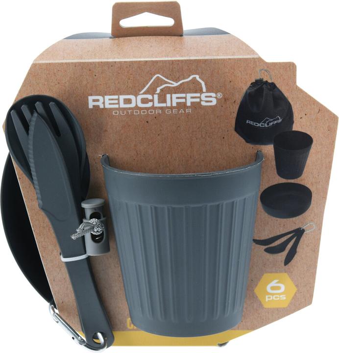 Redcliffs Camping harness, 5-piece with transport bag, black