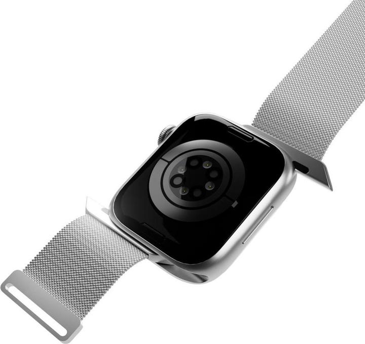 Immagine prodotto Puro Fascia magnetica milanese - Pasek ze stali nierdzewnej do Apple Watch 38/40/41 mm (srebrny) (38 mm, 40 mm, 41 mm, Acciaio inossidabile, Apple Watch Series 1, Apple Watch Series 2, Apple Watch Series 3, Apple Watch Serie 4, Apple Watch Serie 5, Apple Watch Serie 6, Apple Watch Series 7, Apple Watch Series 8, Apple Watch Series 9, Apple Watch SE)